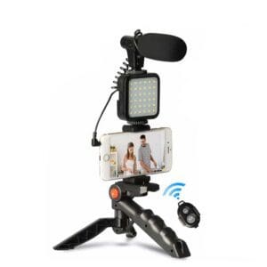 Video Making Kit With Tripod & Mic For Mobile Phone