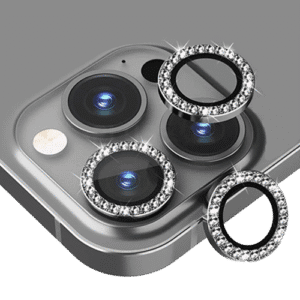 Camera Lens Shield Protector For IPhone diamond black