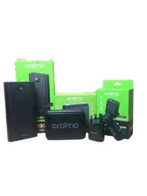 Oraimo Ultimate Power Bundle – 27,000mAh Power Bank, 2.4A Charger, and Sound Go Radio Combo